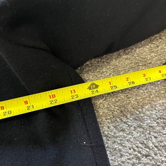 Hugo Boss Coat Full Zip Overcoat Wool Blend Winter Black Mens Size 42R - Picture 7 of 8